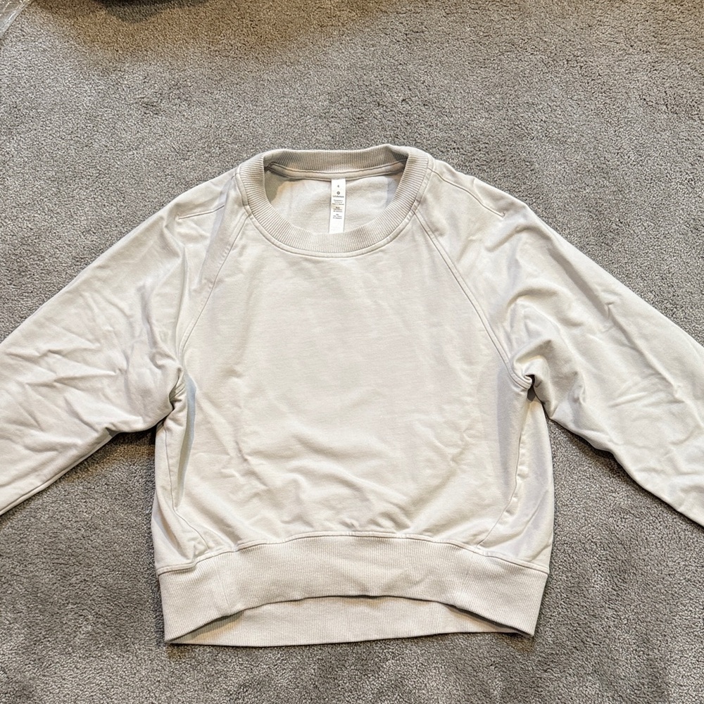 Lululemon Athletica Gray Crewneck Top